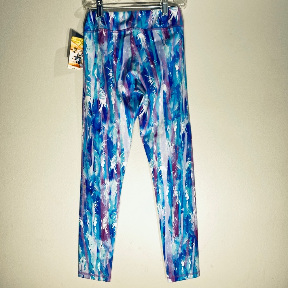 Girl Workout Legging***Feather Print**Youth 12 $89 - Picture 5 of 6